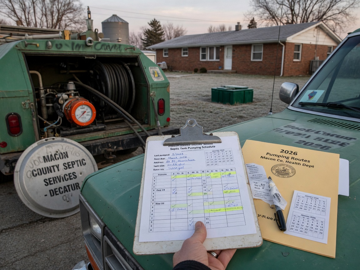 Septic Tank Pumping Schedule for Macon County Homes: 2026 Guide
