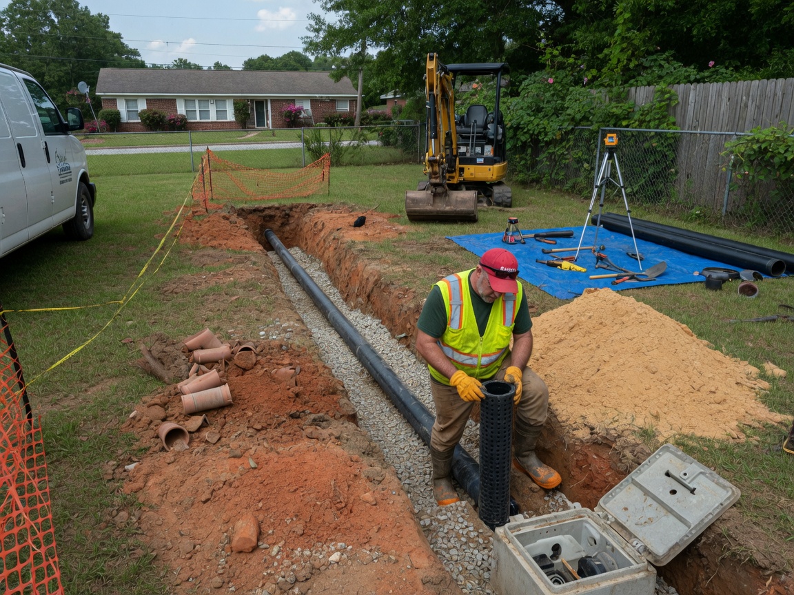 Leach Field Repair in Decatur